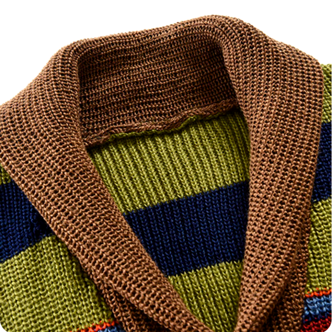 Herr Kofta Mjuk Värmande med Knappstång för Höst och Vinter-3