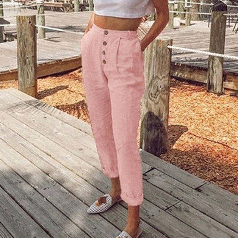 Kvinnors Justerbara Byxor Luftpermeabla Polyester-3