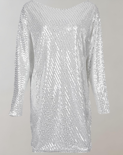 Kvinna Asymmetrisk Klänning Elegant Polyester-4