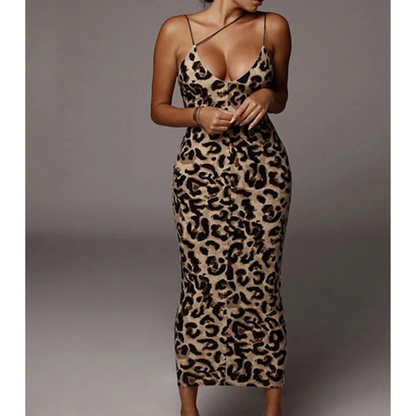 Variant image for Fina Dam Klänningar med Djurtryck i Leopard och Ormdesign-1