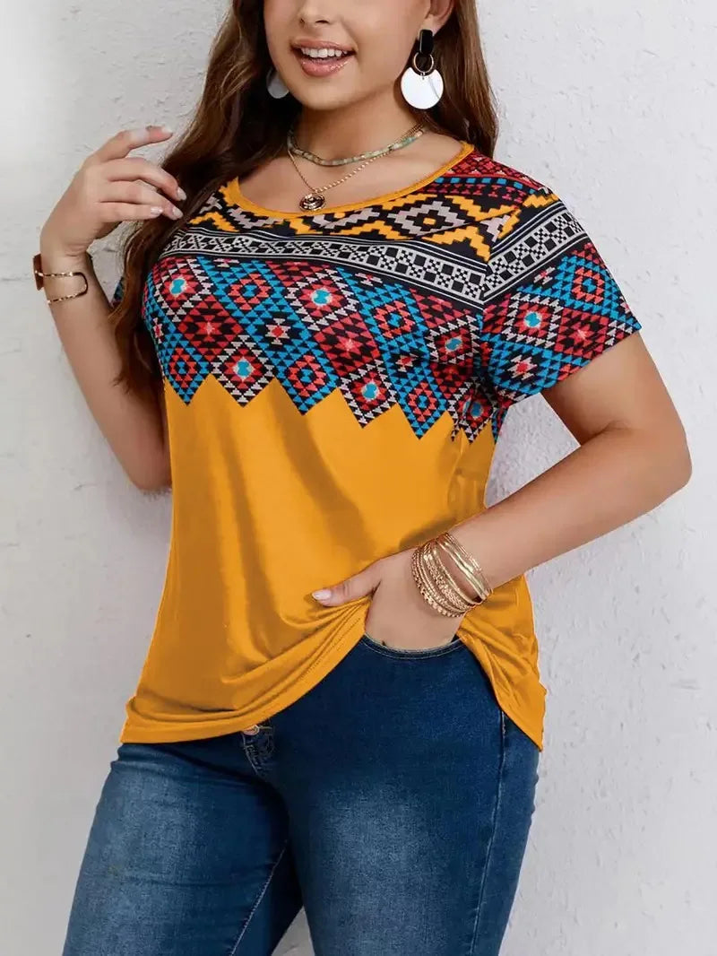 Variant image for Fina Dam Klänningar Plusstorlek Trendig Design 100% Bomull-1