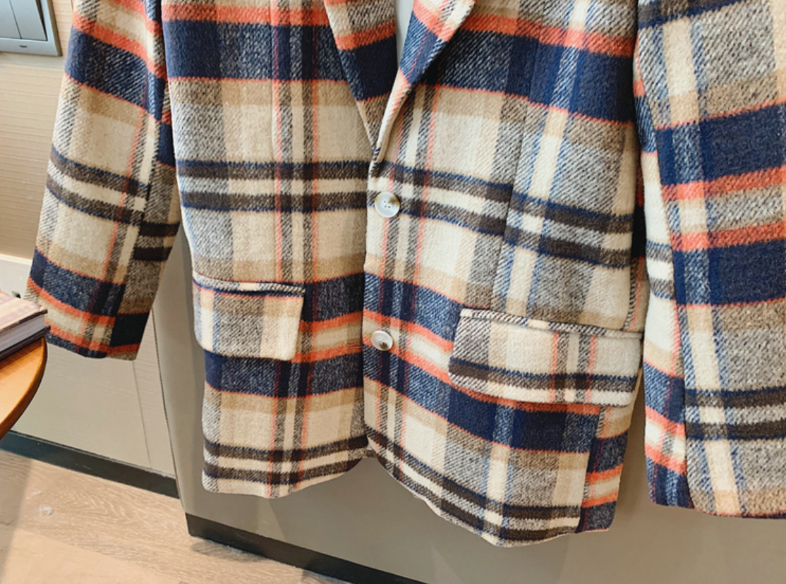 Kvinnors Tartan Kappa i Polyester och Bomull – Klassisk Stil för Vardag och Fest, Elegant Design, Bekväm Passform 3