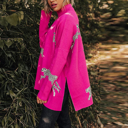 Dam Vintertröja Elegant Design Akryl-2