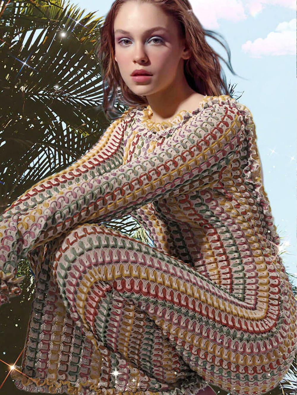 Maxiklänning Dam Randig Långsluten 100% Polyester Flödande Design-3