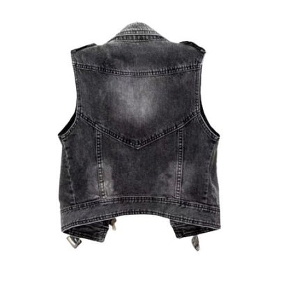 Dam Väst Denim Modern Stil Mångsidig Komfort-2