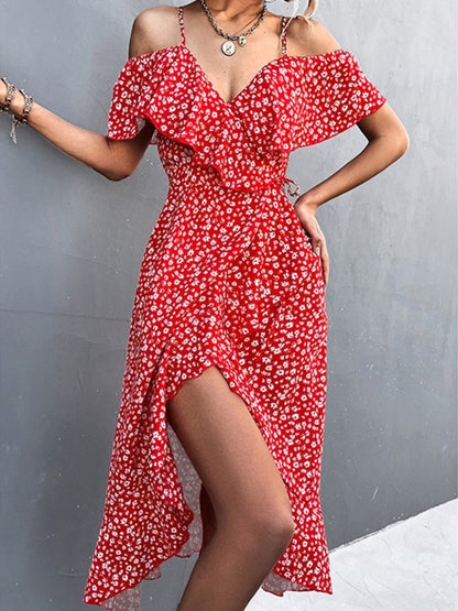 Dam Klänning Rem Stil Figurbetonad Polyester för Fina Tillfällen-3