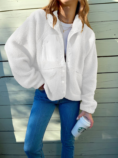 Variant image for Dam Fleecejacka Med Knappdesign Fleece För Vinter-41