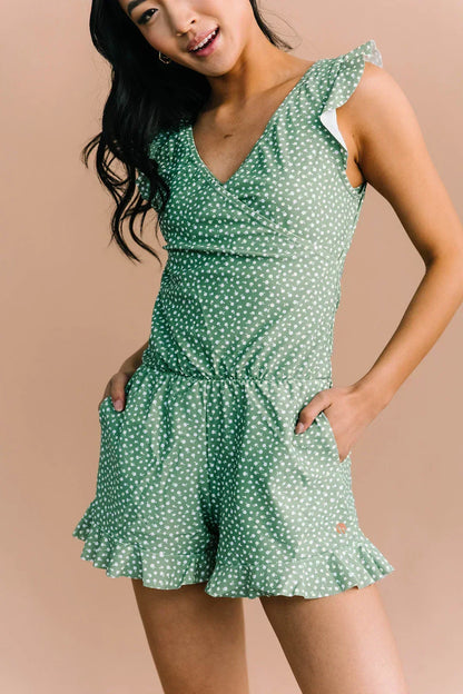 Variant image for Damshorts Blommönstrade Ruffles Lätt Material-36