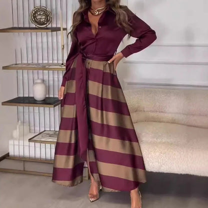 Dam Aftonklänning Handgjord Elegant Högkvalitativt Tyg-1