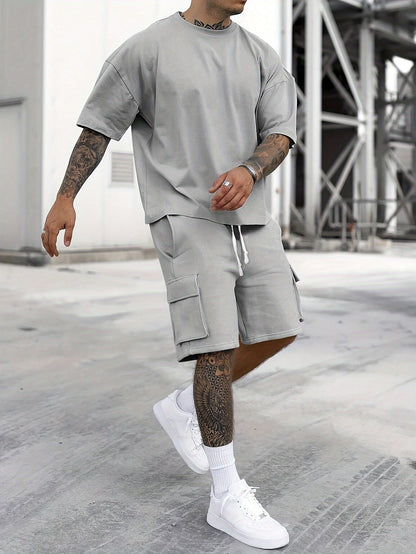 Dam 2-delad Uppsättning Rund Halsringning Polyester Casual 9