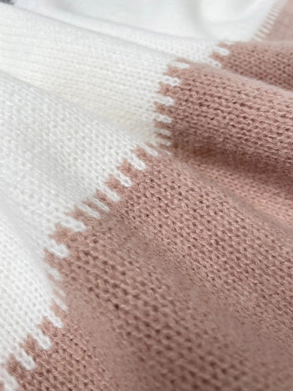 Dam Tröja Leopardmönster Mjuk Bomullsblandning-4