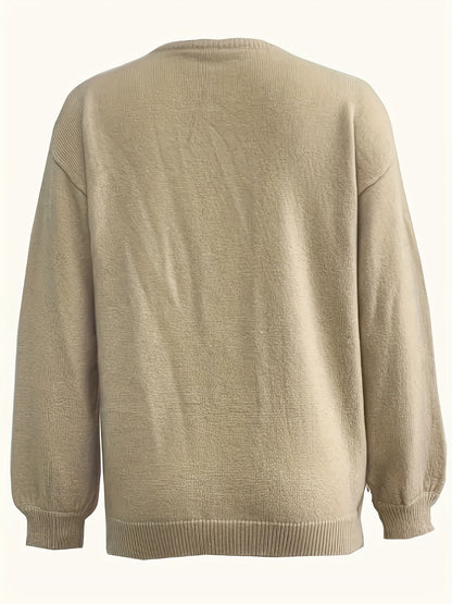 Lång Kofta Dam Överdimensionerad Mjuk Tyg Cardigan-4