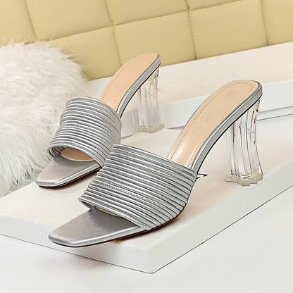 Variant image for Dam Sandaler Hög Klack Plattform PU-Läder-3