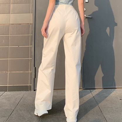 Dam Jeans Hög Midja Rak Snitt Stretch Bomull-4