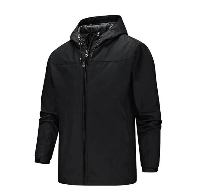 Herr Regnjacka Klassisk Stil Vattentålig Polyester-1