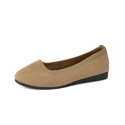 Kvinnors Ballerinaskor Andningsbart Material Elegant Design-6