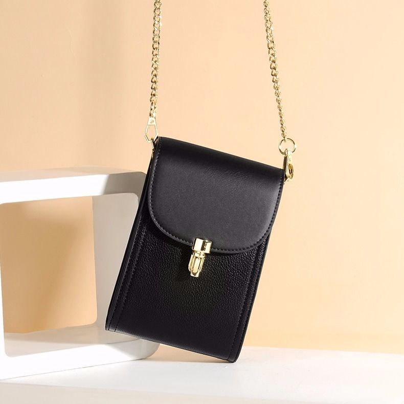 Dam Axelväska Veganläder Elegant Justerbar Rem Kompakt 18,5 cm 6