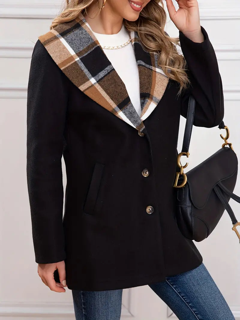 Kvinnors Vinterjacka Elegant Midjad Högkvalitativt Tyg 1