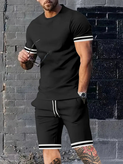 Variant image for Dam Sportig Uppsättning T-shirt och Shorts i Mjuk Bomull-1