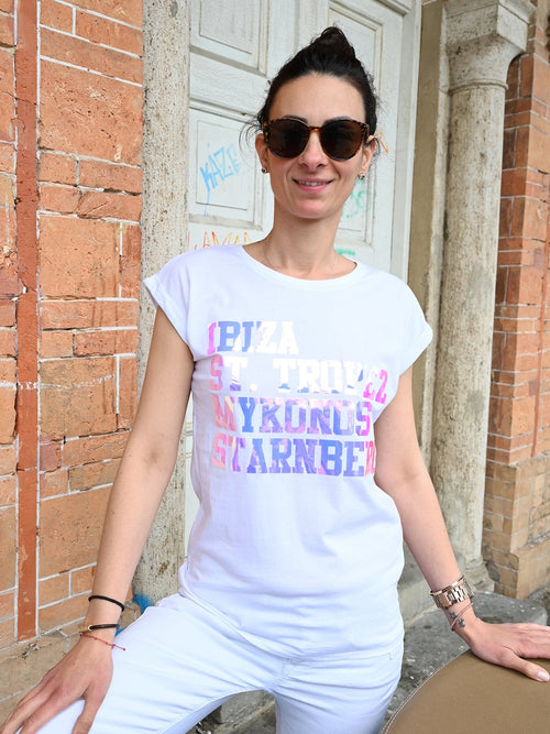 Vit Skjorta Dam Långärmad Avslappnad Bomull-1