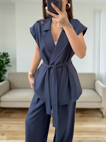 Kvinnors Avslappnade Byxor Andningsbart Material-2