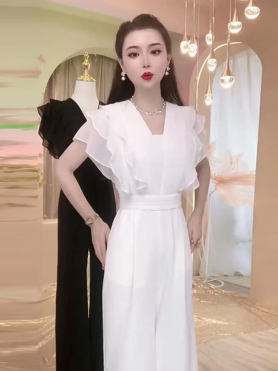 Dam Jumpsuit Chic Design Högkvalitativt Material-2