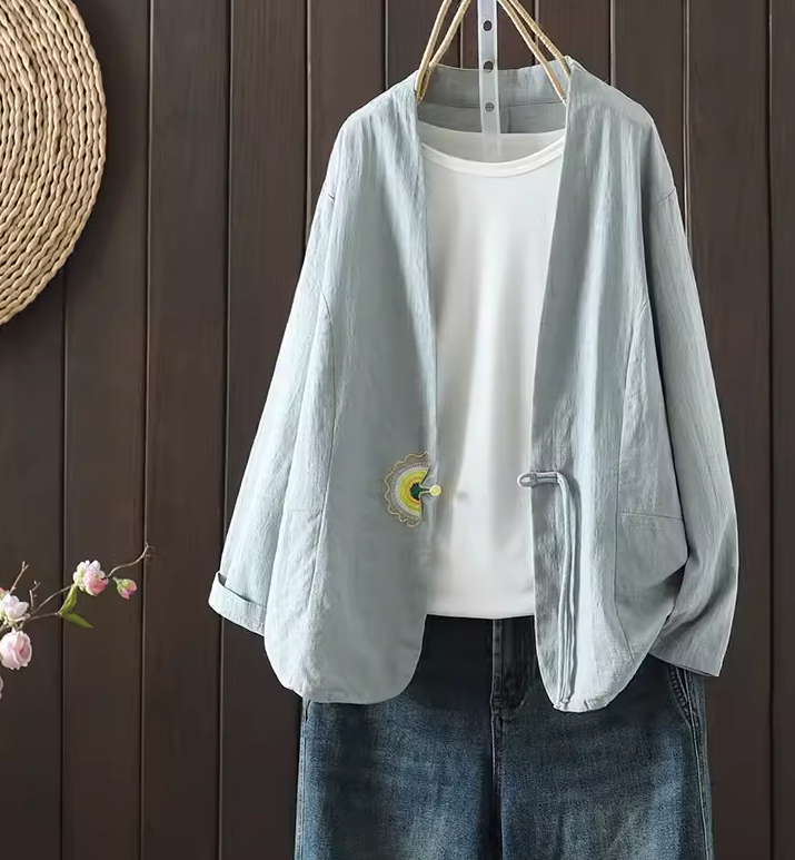 Dam Kofta Trendig Akryl Bekväm Passform-4