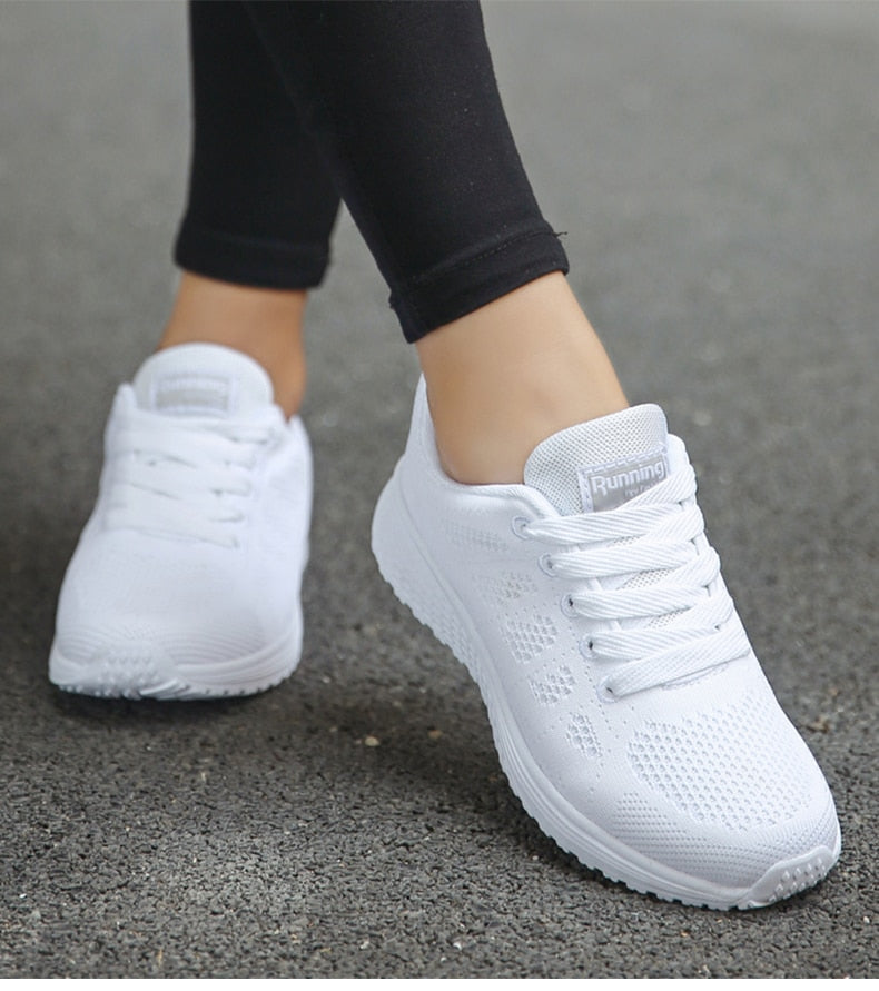 Kvinnors Sneakers Lätta Andningsbara Sportskor-5