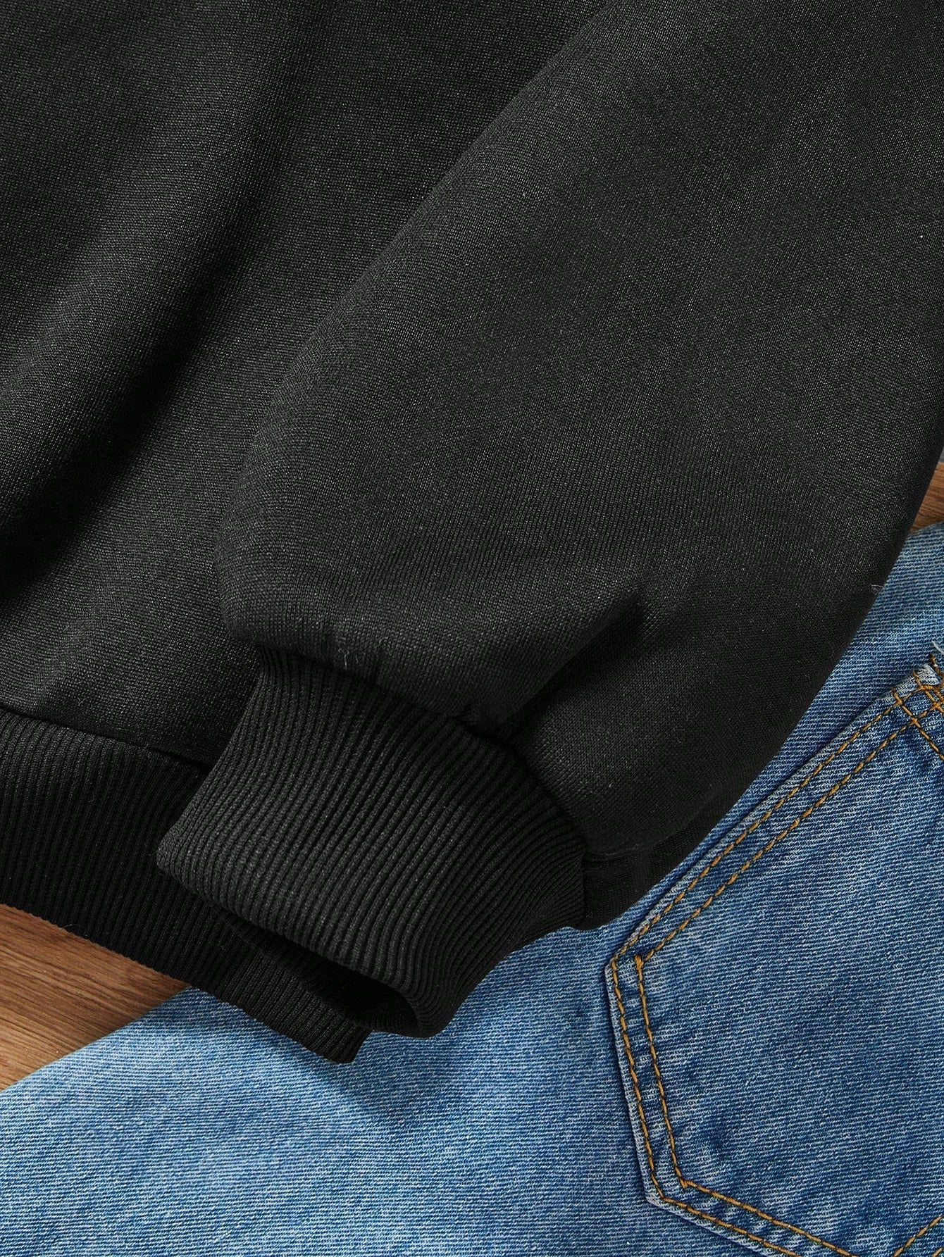 Dam Oversized Hoodie Mönster Mjuk Polyester-4