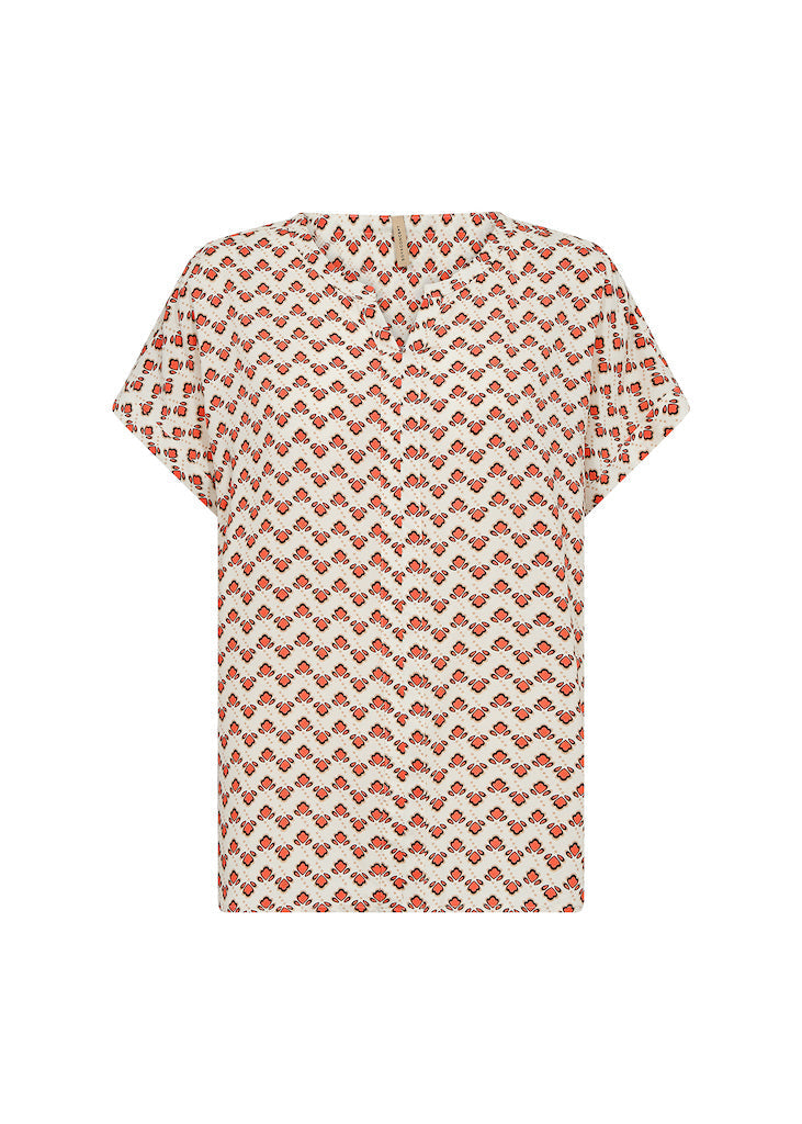 Dam T-Shirt Retrotryck 100% Lenzing Ecovero Viskos-5