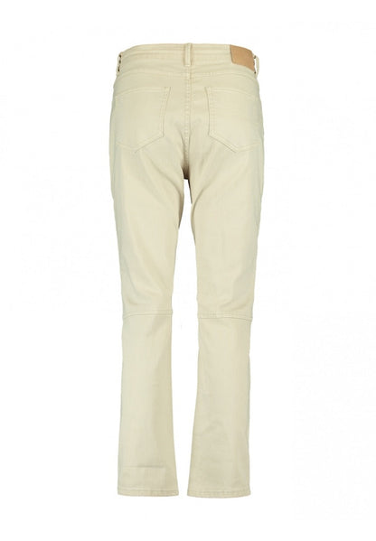 Damjeans Hög Midja Stretch Beige-5