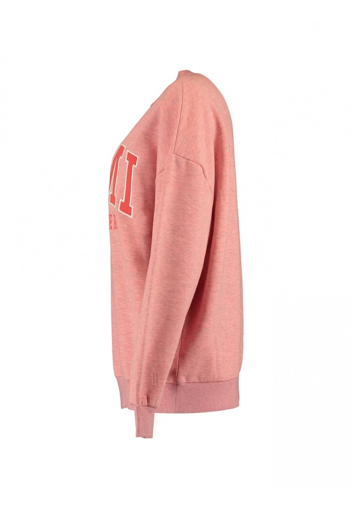 Stickad Dam Tröja Fodrad Avslappnad Polyester-3