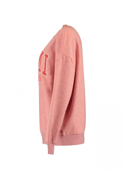 Stickad Dam Tröja Fodrad Avslappnad Polyester-3