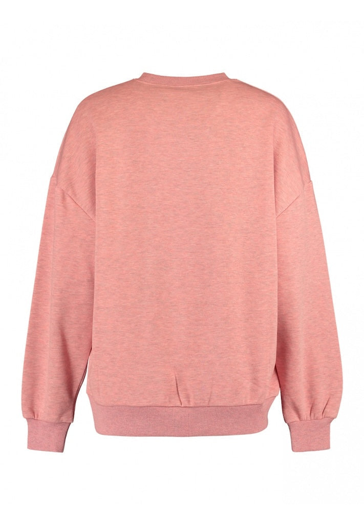 Stickad Dam Tröja Fodrad Avslappnad Polyester-4