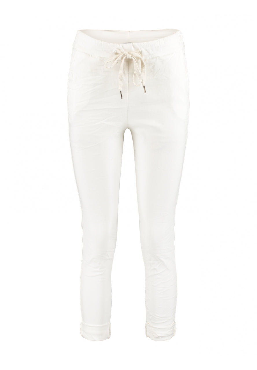 Dam Joggingbyxor med Glitterband Mjuk Bomull-3