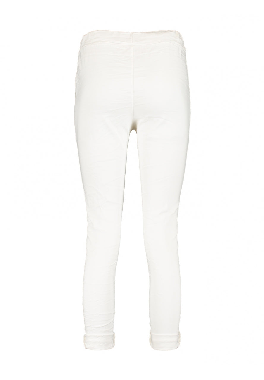 Dam Joggingbyxor med Glitterband Mjuk Bomull-5