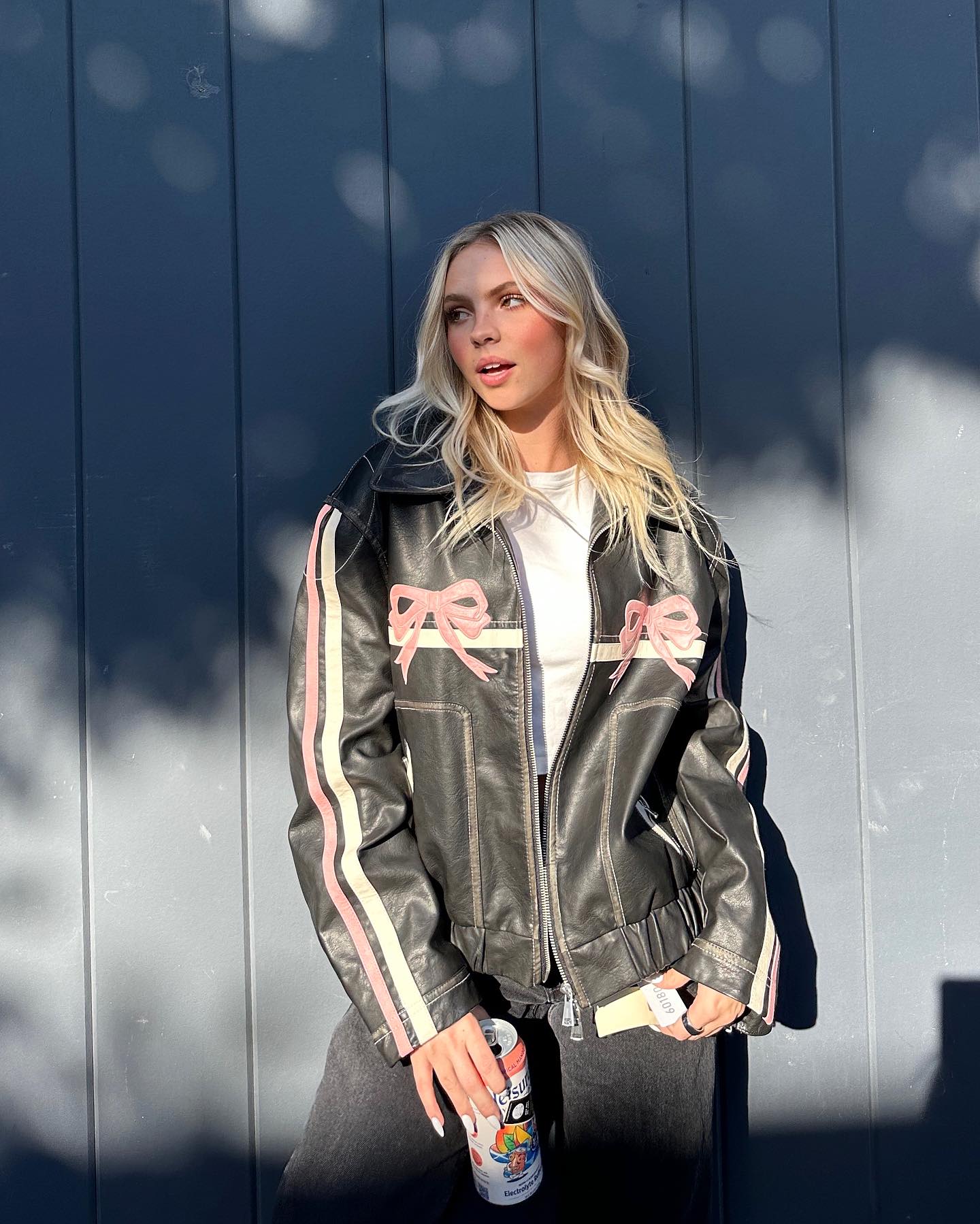Damjacka Slingdetalj Läder Modern Stil 2