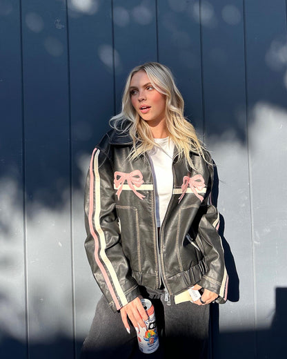 Damjacka Slingdetalj Läder Modern Stil 2