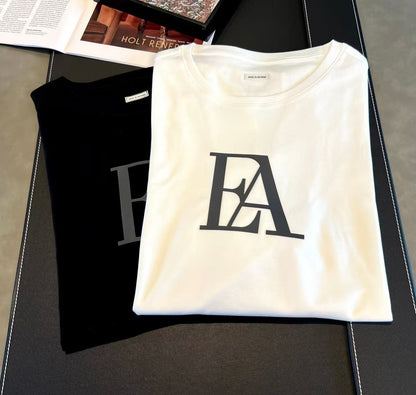 Herr Långärmad T-shirt Rund Hals Bomull Komfortabel-1