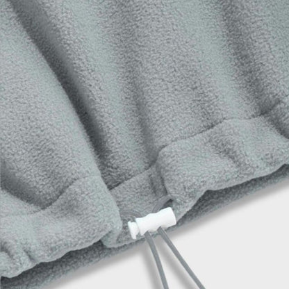 Dam Tröja Halv Zip Lätt Bomull Relaxed Fit-4