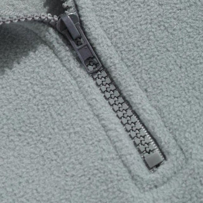 Dam Tröja Halv Zip Lätt Bomull Relaxed Fit-3