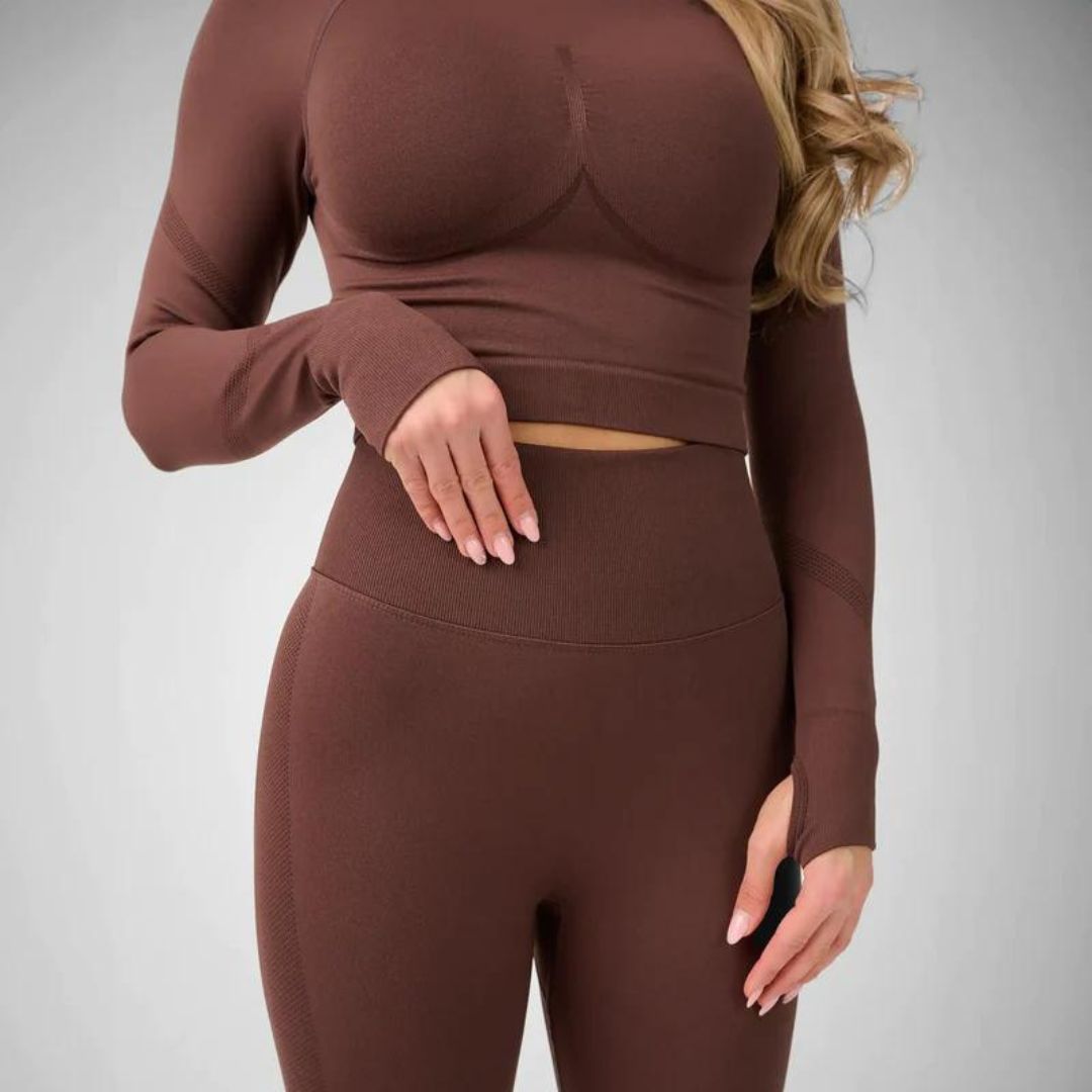 Dam Leggings Push Up Hög Midja Elastisk Polyester-3