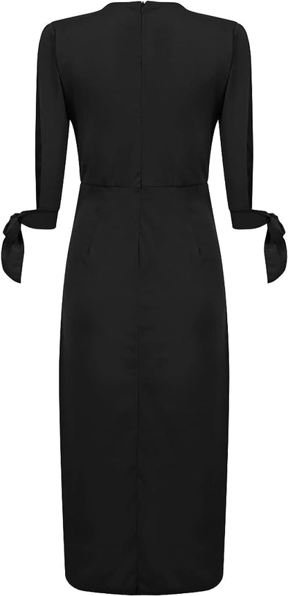 Damklänning Blommig Design Mjuk Polyester Fina Dam Klänningar-4