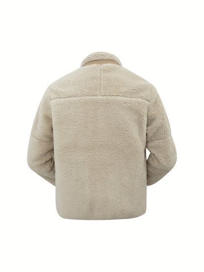 Dam Vinterjacka Teddy Högkrage Fleece för Kalla Dagar-2