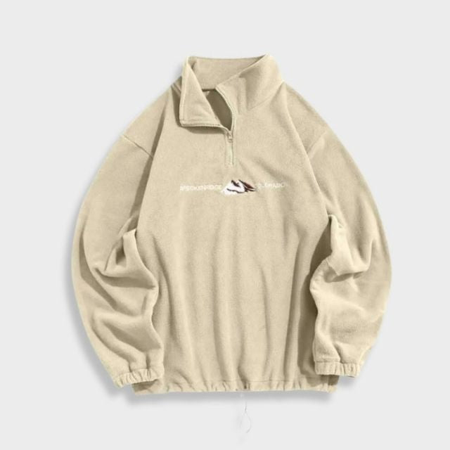 Variant image for Dam Tröja Halv Zip Lätt Bomull Relaxed Fit-14