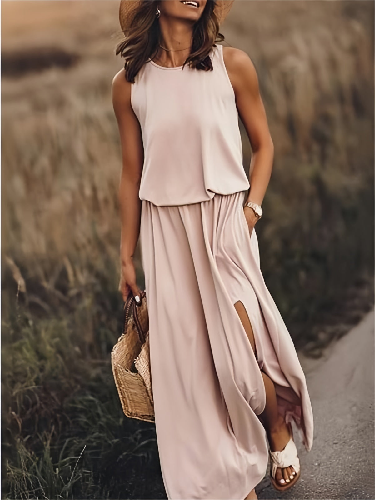 Variant image for Dam Klänning Maxi Boho Stil Modal-13