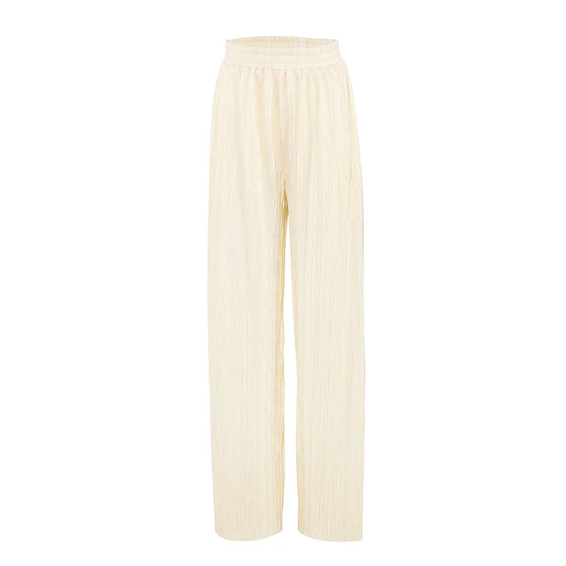 Variant image for Dam Byxor Plisserade Vida Ben med Resår i Midjan Polyester Snygga Byxor-3