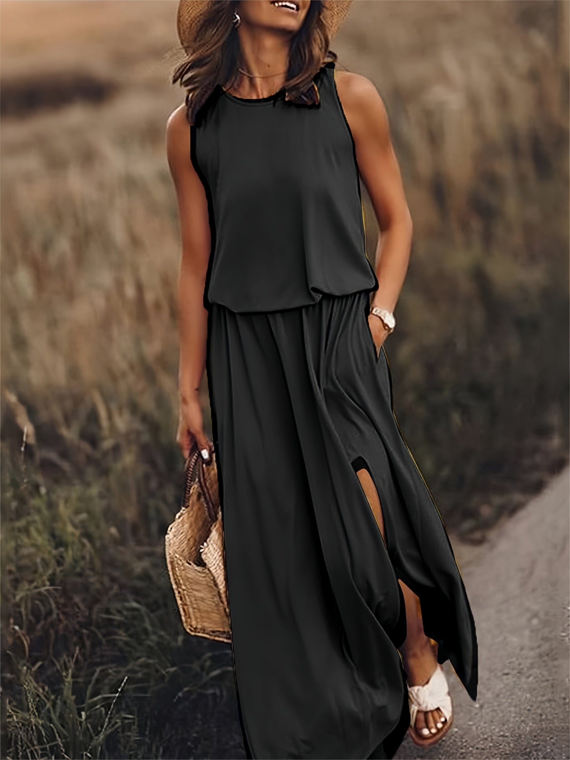 Variant image for Dam Klänning Maxi Boho Stil Modal-19
