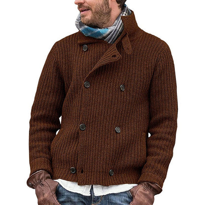Variant image for Lång Kofta Dam Vintage Stil Mjuk Akrylblandning-5