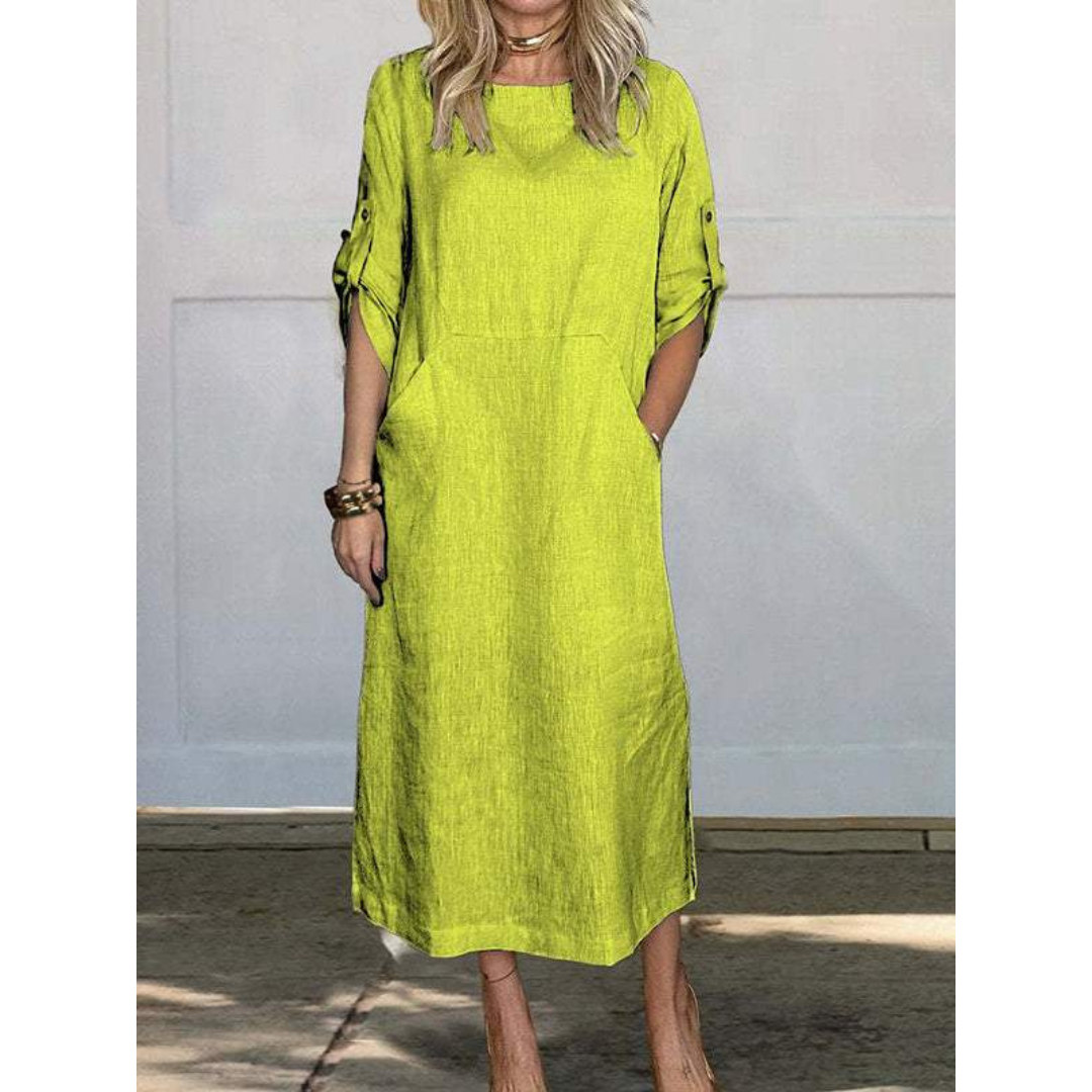 Variant image for Dam Fritidsklänning Choppy Snitt 100% Bomull Långärmad-33